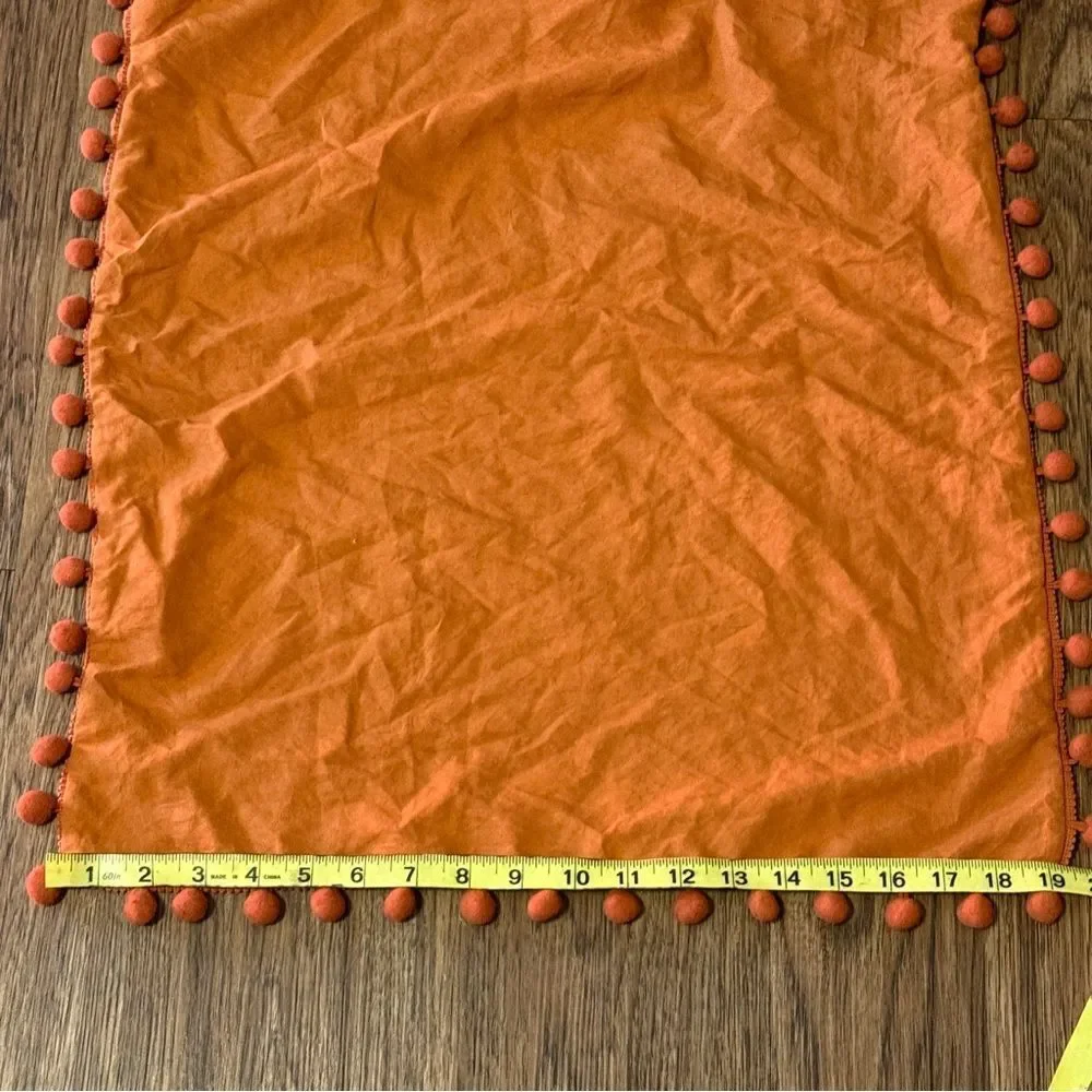 OEKO-TEX Rust Orange Rectangle Pillow Cases  Set of 2  Garment 20” x 24”